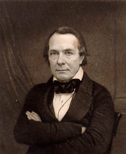 Portrait photograph of Mirabeau Lamar taken 1857
